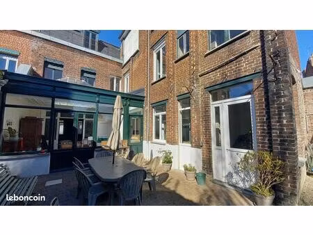 maison centre saint omer avec jardin et double garage