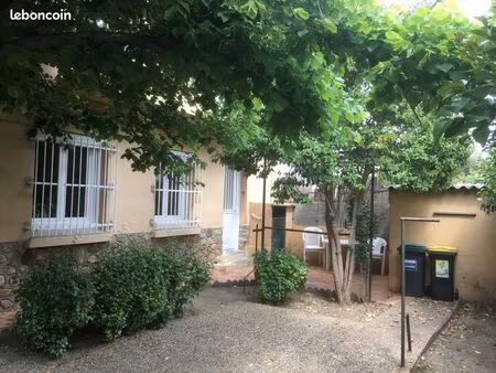 appartement f2 de 38 m2 situé au rdc d’une villa  indépendant  avec un grand jardin