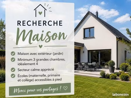 recherche maison avec jardin