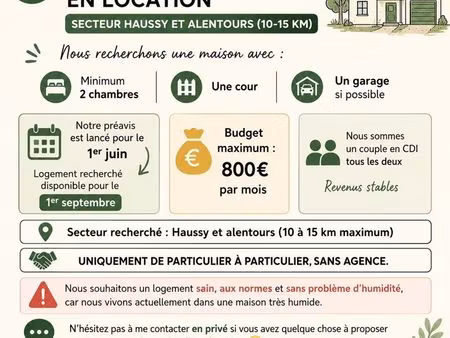 recherche maison en location