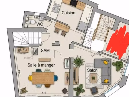 triplex centre ville