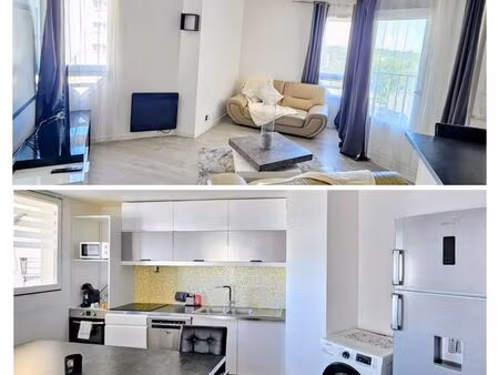 t3 meublé rénové 68m² – balcon – parking – 5 min gare