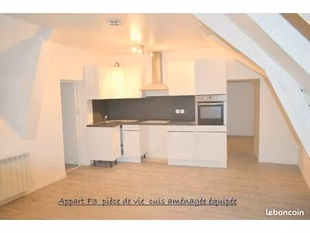f3 en duplex centre de loué 72