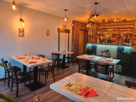 fond de commerce pizzeria  snack  restaurant 125m²