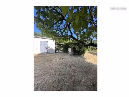 terrain de loisir 1700 m² arboré avec cabanon 35 m²