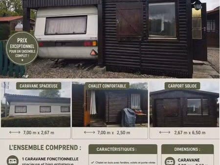 chalet et caravane