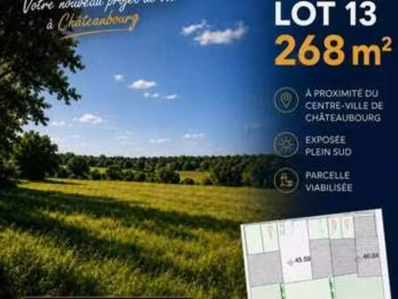 vente terrain à châteaubourg (35220) : à vendre / 268m² châteaubourg