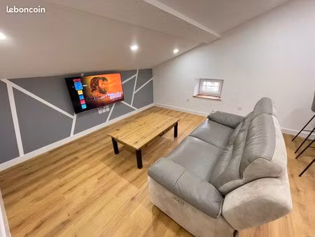 appartement t2 rénové à neuf  entièrement meublée  parking  clim  fibre