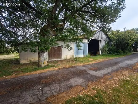 hangar 152 m² sur 1300m² construtible + 2 4 ha à tercé (86)
