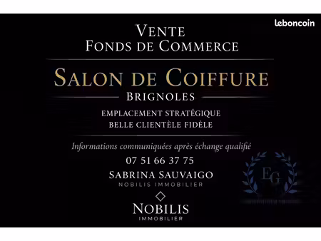 fonds de commerce 80 m² brignoles