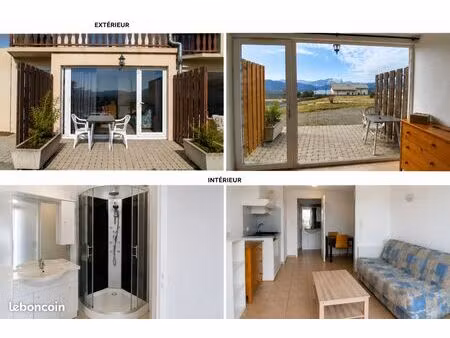 studio meublé avec vue sur le lac – prunières – 460