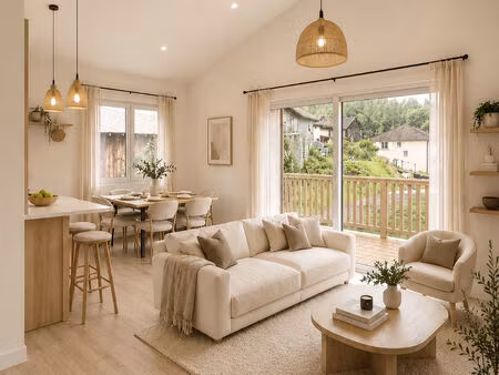 appartement neuf de 43 m² avec jardin privatif de 100 m² et 2 places de parking