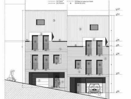 terrain à batir avec un permis accepté pour 2 maisons bel-ét