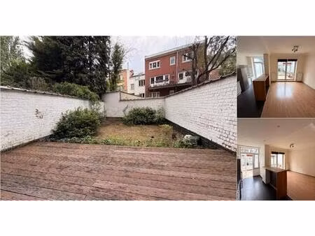 rez-de-chaussée à louer avec terrasse et jardin   ixelles (vbe23360)