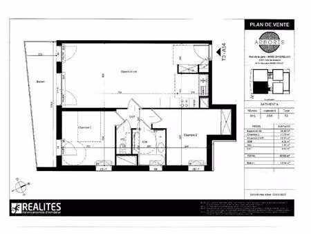 location appartement 3 pièces à saint-herblain (44800) : à louer 3 pièces / 67m² saint-her
