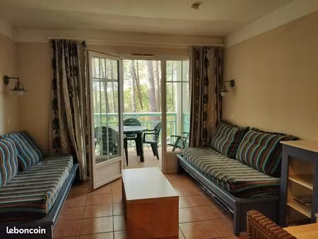 appartement 32m2 meublé et équipé à lacanu ocean (charges comprises) de octobre 2026 a mai