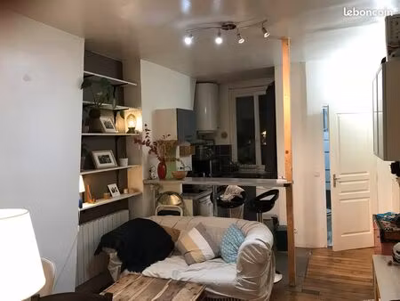 location meublée 2 pièces 28 m² paris 17ème 1.117 / mois cc
