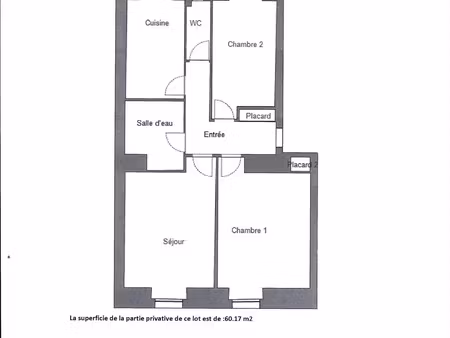 vente appartement 3 pièces 60 m² nice (06300)