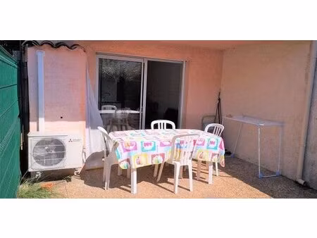 villeneuve loubet - f2 meublé de 30m2 avec terrasse  piscine et parking