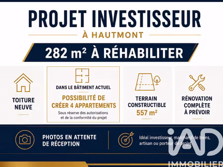 vente immeuble 282 m²
