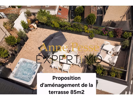 pavillons-sous-bois – 3 pièces 68 m² – terrasse exceptionnelle 85 m² – triple exposition –