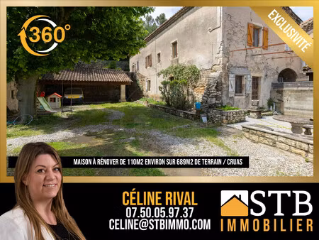 achat maison 4 pièces 113m² cruas 07350