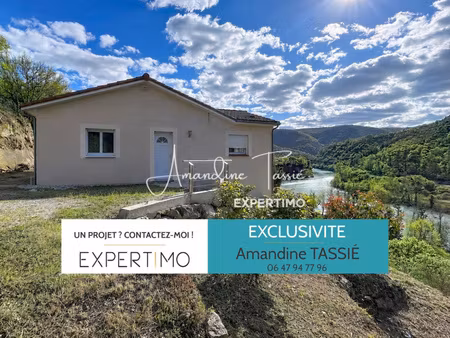 maison de plain pied avec vue imprenable sur le tarn