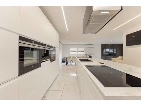 grotendeel gerenoveerde gezinswoning (split-level) met 3 slaapkamers  grote leefruimte en 