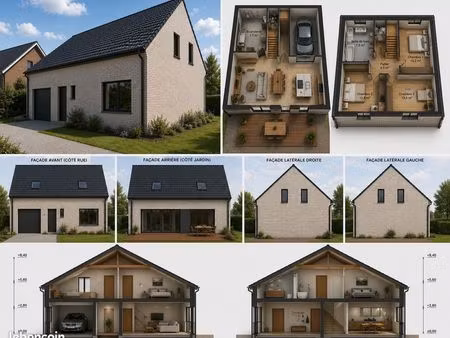 construction neuve à finir sur herseaux