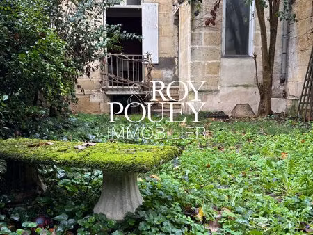 bordeaux caudéran face au parc bordelais  maison en pierre à réinventer