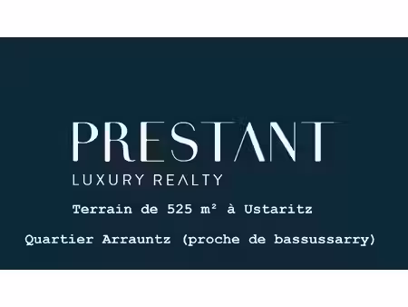 quartier d'arrauntz (proche de bassussarry) - a vendre terrain constructible