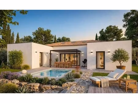 terrain avec maison neuve à vendre