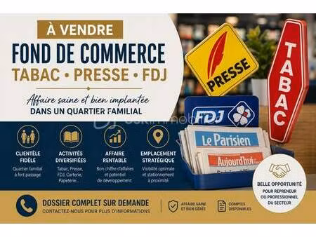 tabac-presse-loto à vendre
