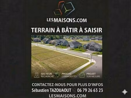 terrain constructible à vendre