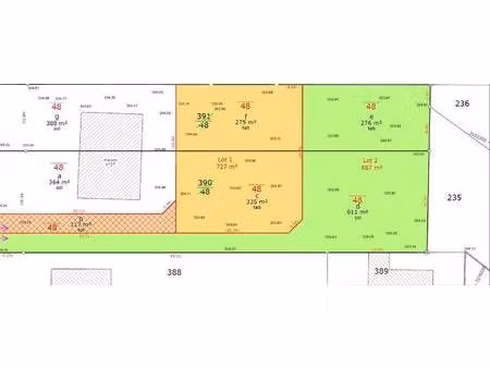 terrain constructible à vendre