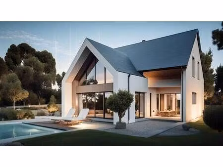 terrain avec maison neuve à vendre