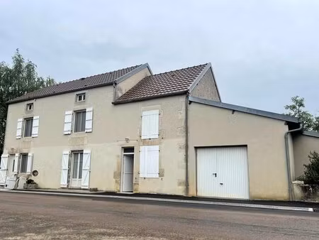 maison en pierre avec garage et terrain