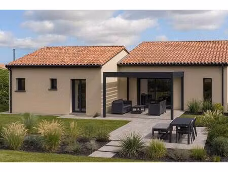 terrain avec maison neuve à vendre