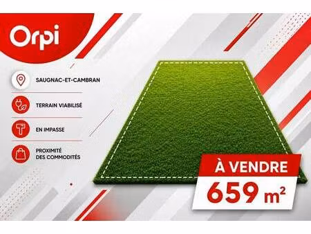 terrain constructible viabilisé à vendre
