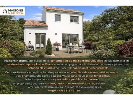 terrain avec maison neuve à vendre