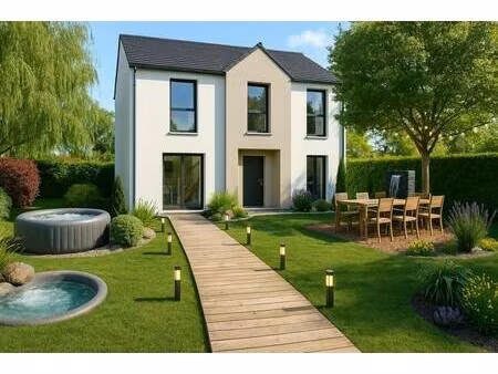 terrain avec maison neuve à vendre