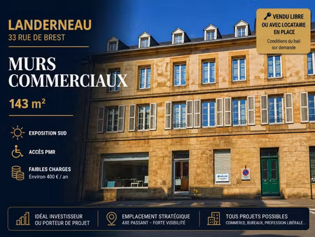 murs commerciaux pour investir à landerneau
