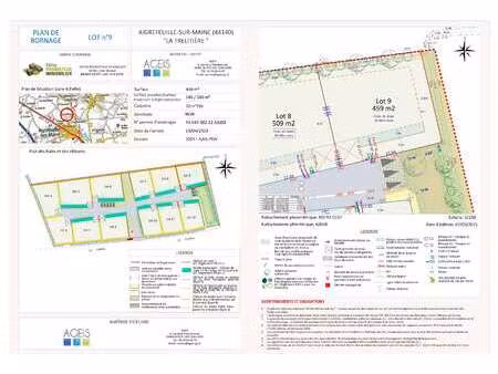 vente terrain à aigrefeuille-sur-maine (44140) : à vendre / aigrefeuille-sur-maine