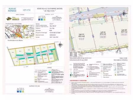 vente terrain à aigrefeuille-sur-maine (44140) : à vendre / aigrefeuille-sur-maine