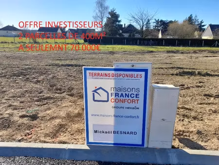 vente terrain 400 m² à surville (27400)  35 000 €