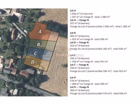 vente terrain 950 m² à tercé (86800)  33 000 €