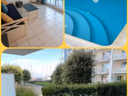 appartement t3 47m2 bord de mer piscine parking