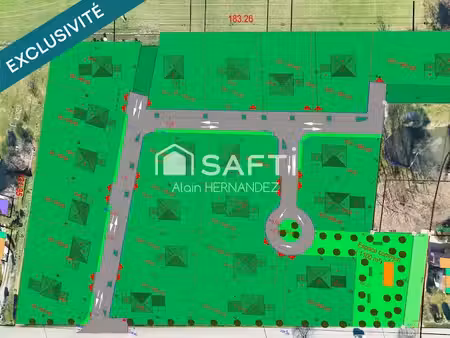 vente terrain à batir 837 m² à cazeres (31220)  68 500 €