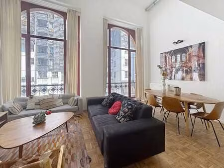 madou / superbe duplex meublé de 91m²  2 chambres  parking