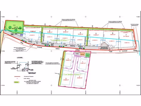 vente terrain 900 m² à sorgues (84700)  175 000 €